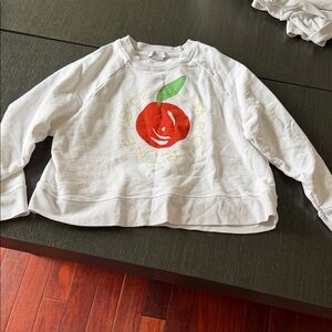 Stella Mcartney Sweatshirt with Red Apple Graphic pullover 12Y